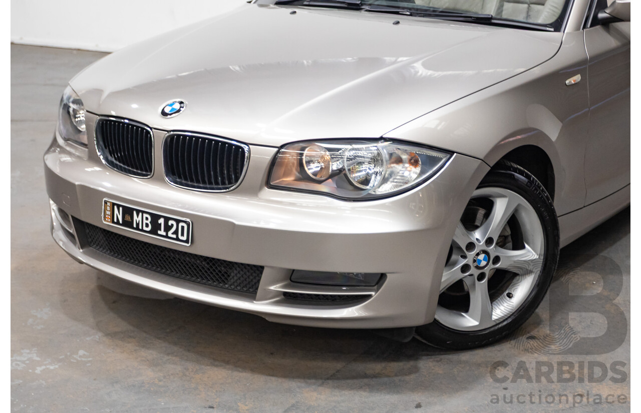 1/2009 BMW 120i E88 MY09 2d Convertible Cashmere Silver Metallic 2.0L