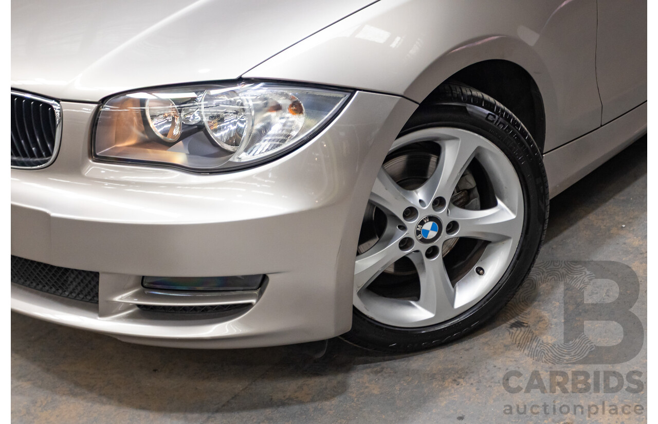 1/2009 BMW 120i E88 MY09 2d Convertible Cashmere Silver Metallic 2.0L