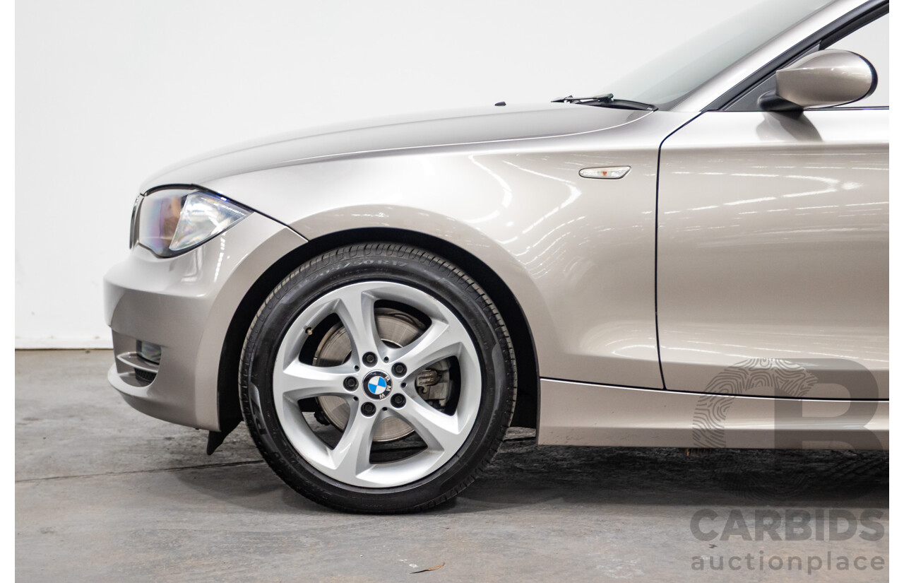 1/2009 BMW 120i E88 MY09 2d Convertible Cashmere Silver Metallic 2.0L