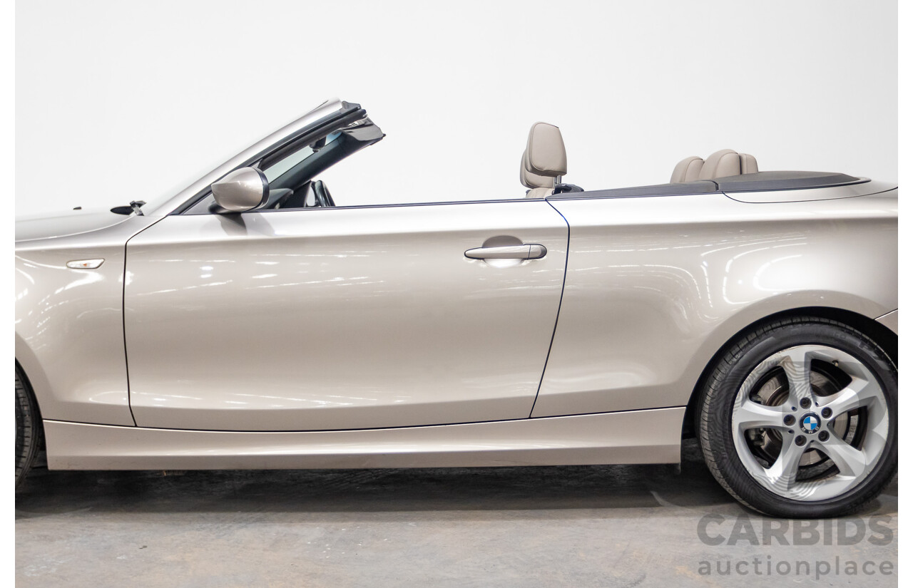 1/2009 BMW 120i E88 MY09 2d Convertible Cashmere Silver Metallic 2.0L