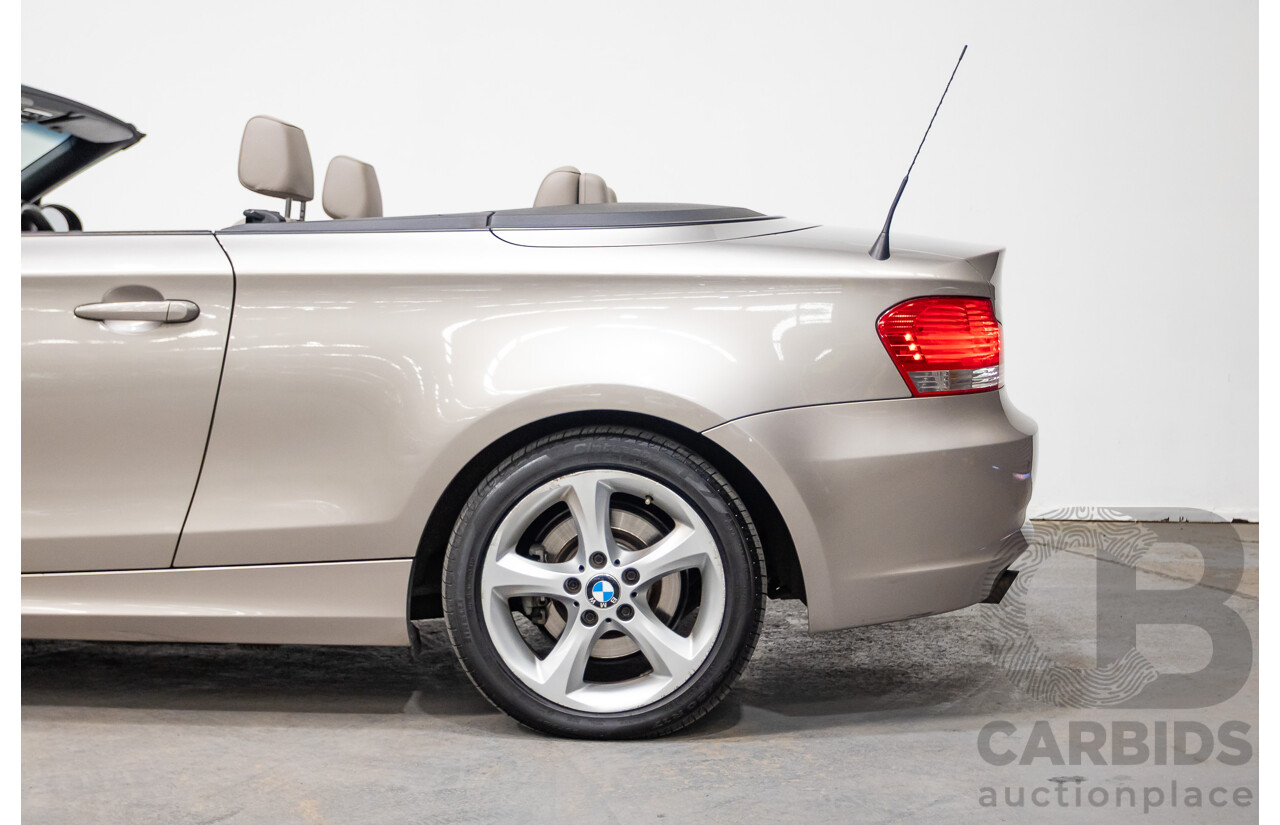 1/2009 BMW 120i E88 MY09 2d Convertible Cashmere Silver Metallic 2.0L