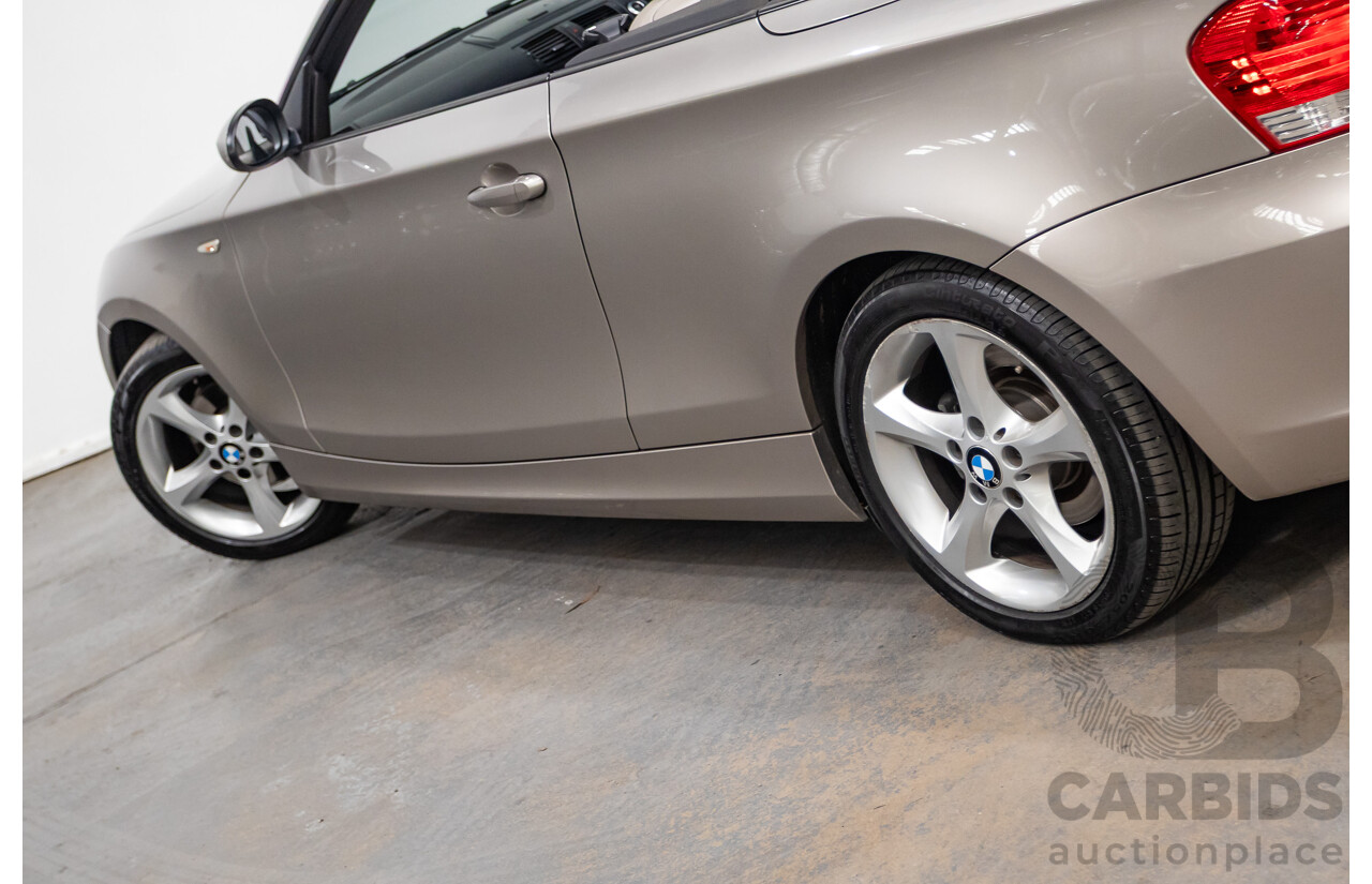 1/2009 BMW 120i E88 MY09 2d Convertible Cashmere Silver Metallic 2.0L