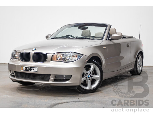 1/2009 BMW 120i E88 MY09 2d Convertible Cashmere Silver Metallic 2.0L