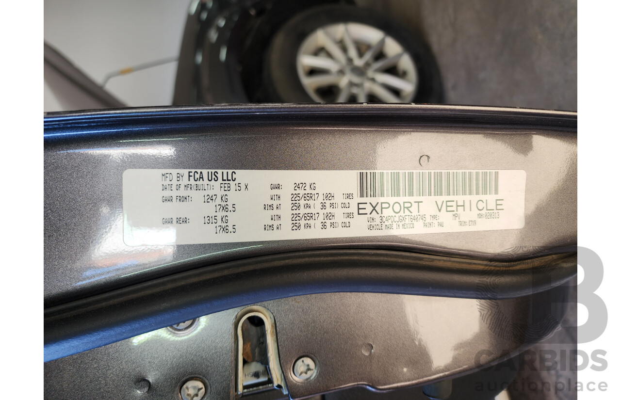 6/2015 Dodge Journey SXT JC MY15 4d Wagon Grey 3.6L