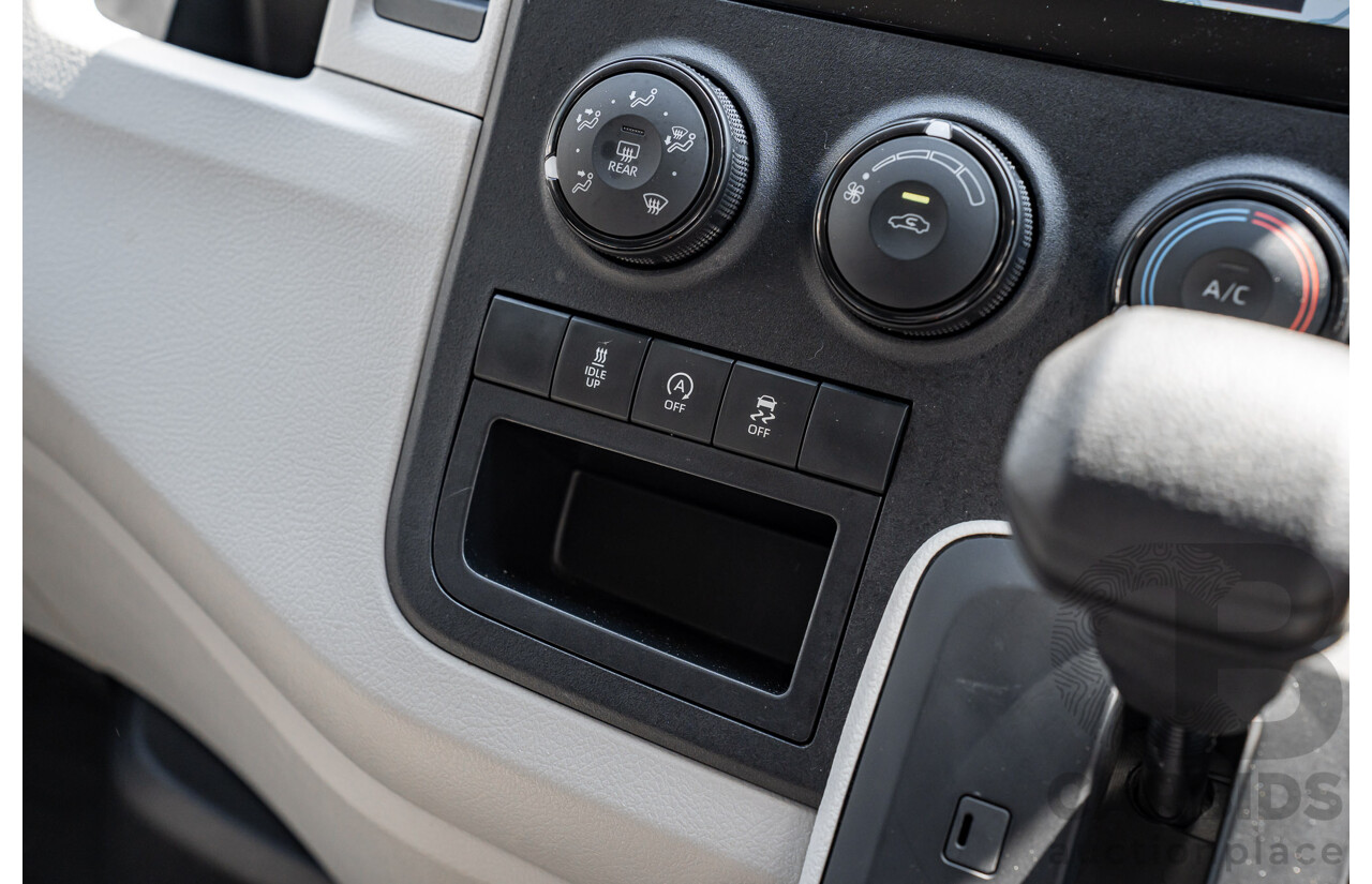 10/2023 Toyota Hiace LWB Panel Option (RWD) GDH300R 5D Van French Vanilla White Turbo Diesel 2.8L