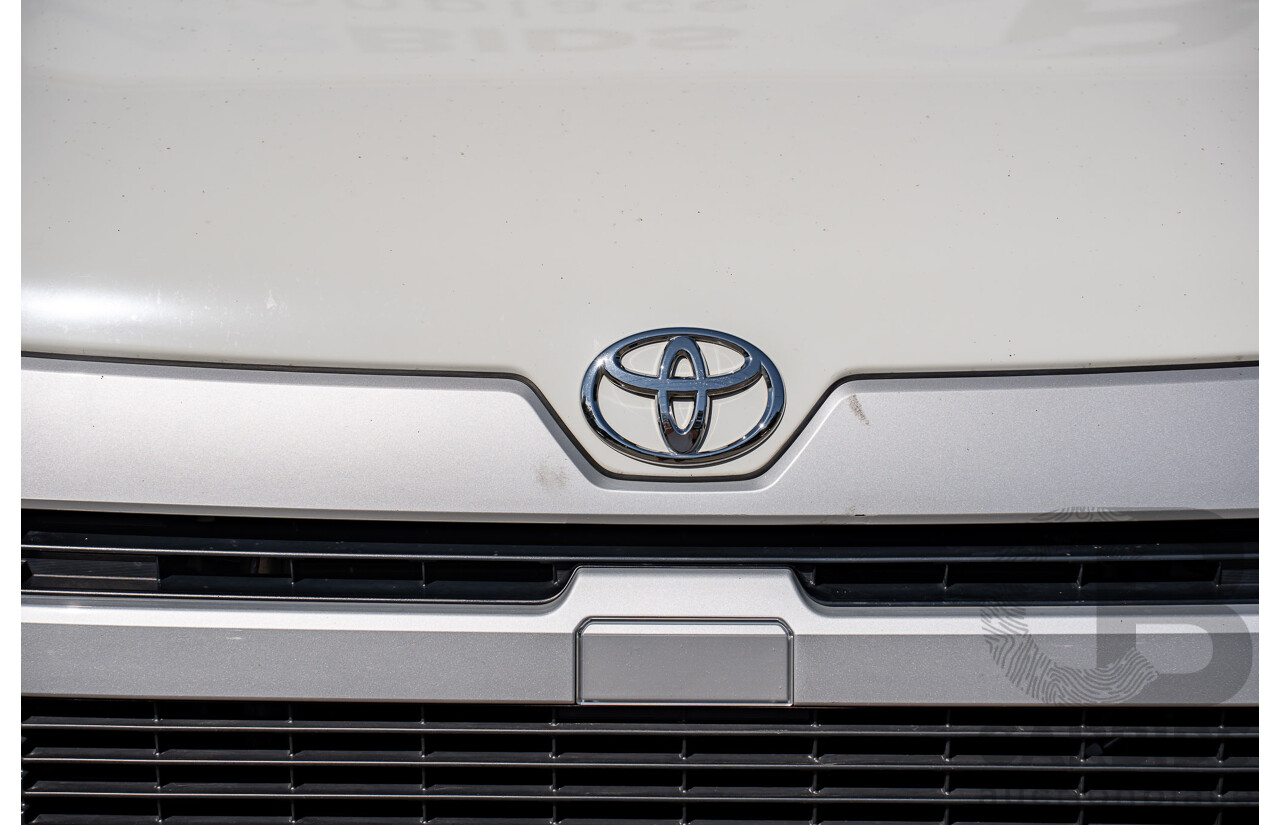 10/2023 Toyota Hiace LWB Panel Option (RWD) GDH300R 5D Van French Vanilla White Turbo Diesel 2.8L