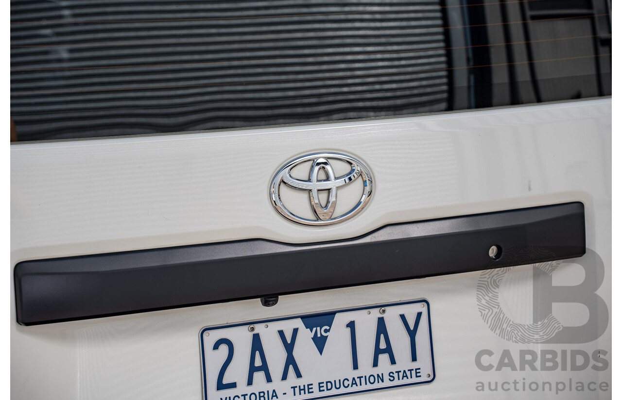 10/2023 Toyota Hiace LWB Panel Option (RWD) GDH300R 5D Van French Vanilla White Turbo Diesel 2.8L