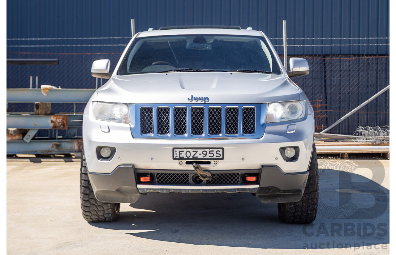 02/2012 Jeep Grand Cherokee Overland (4x4) WK 4D Wagon Bright Silver Metallic 5.7L