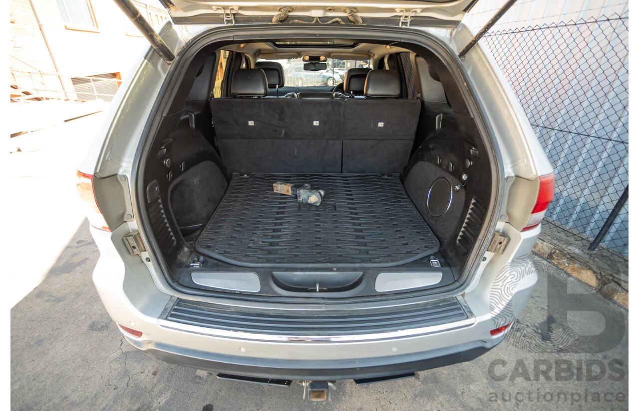 02/2012 Jeep Grand Cherokee Overland (4x4) WK 4D Wagon Bright Silver Metallic 5.7L
