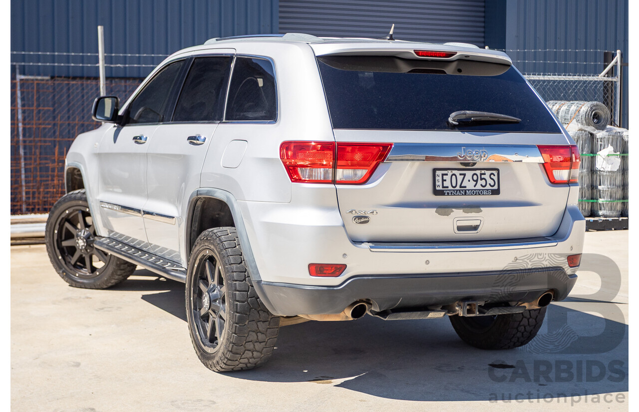 02/2012 Jeep Grand Cherokee Overland (4x4) WK 4D Wagon Bright Silver Metallic 5.7L