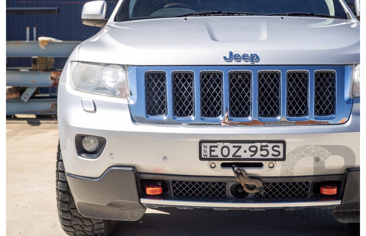 02/2012 Jeep Grand Cherokee Overland (4x4) WK 4D Wagon Bright Silver Metallic 5.7L