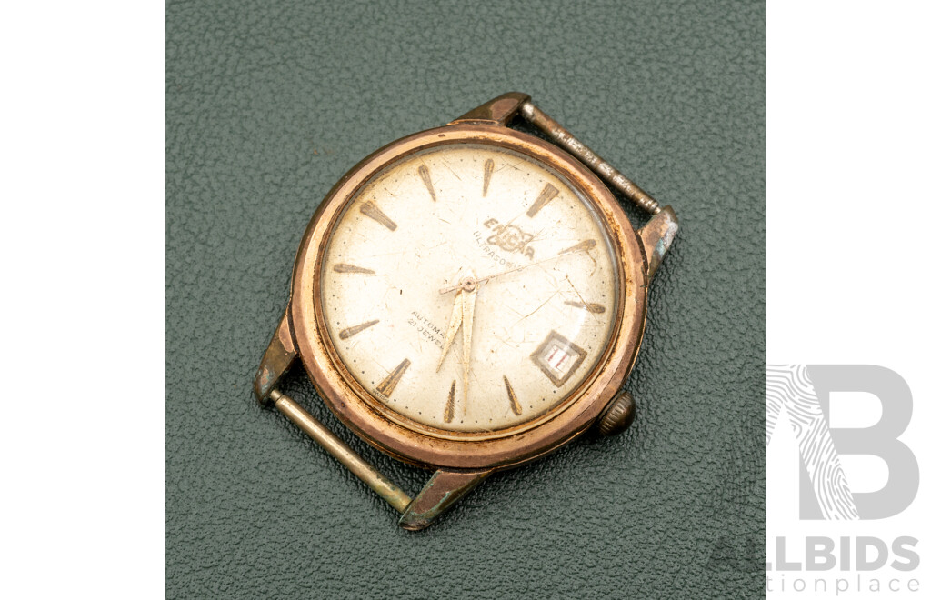 Enicar Ultrasonic Automatic 21 Jewels Vintage Watch - Face Only No Band - Working