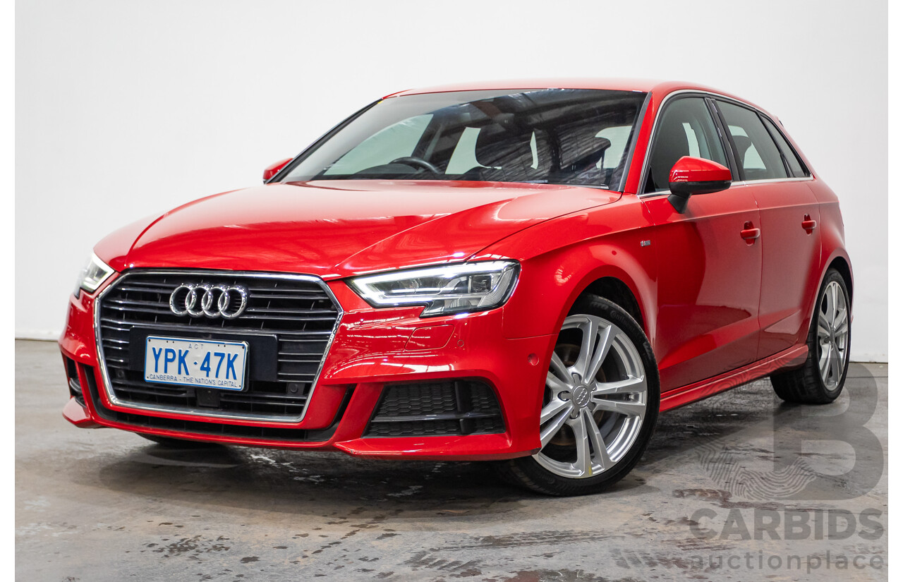 07/2020 Audi A3 40 TFSI S-Line Plus 8V MY20 4d Hatch Tango Red Metallic Turbo 2.0L