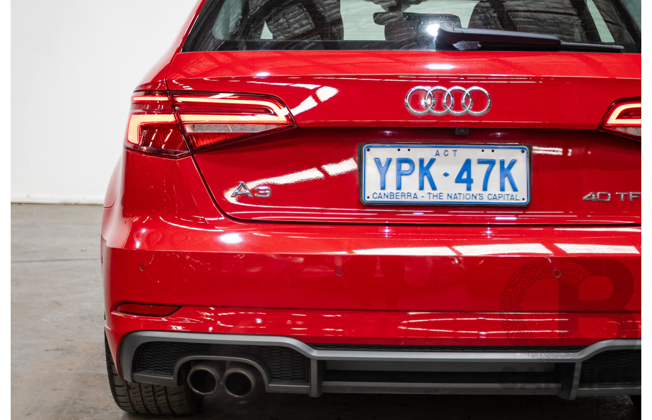 07/2020 Audi A3 40 TFSI S-Line Plus 8V MY20 4d Hatch Tango Red Metallic Turbo 2.0L