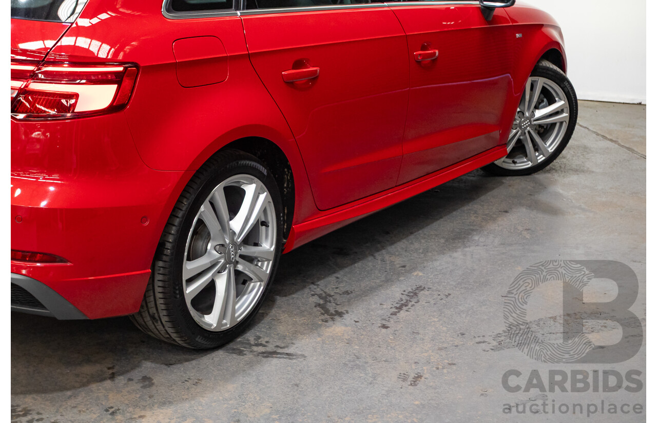 07/2020 Audi A3 40 TFSI S-Line Plus 8V MY20 4d Hatch Tango Red Metallic Turbo 2.0L