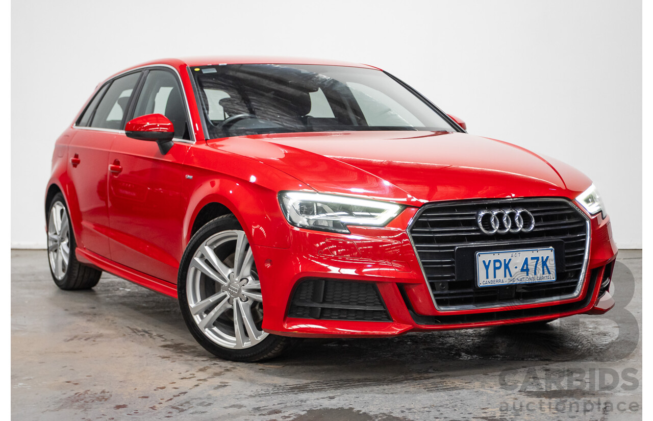 07/2020 Audi A3 40 TFSI S-Line Plus 8V MY20 4d Hatch Tango Red Metallic Turbo 2.0L