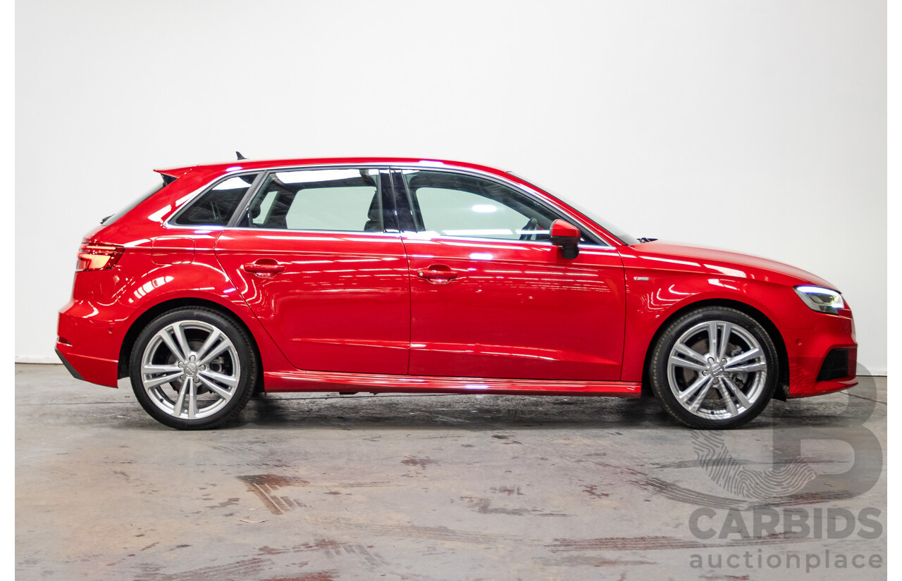 07/2020 Audi A3 40 TFSI S-Line Plus 8V MY20 4d Hatch Tango Red Metallic Turbo 2.0L