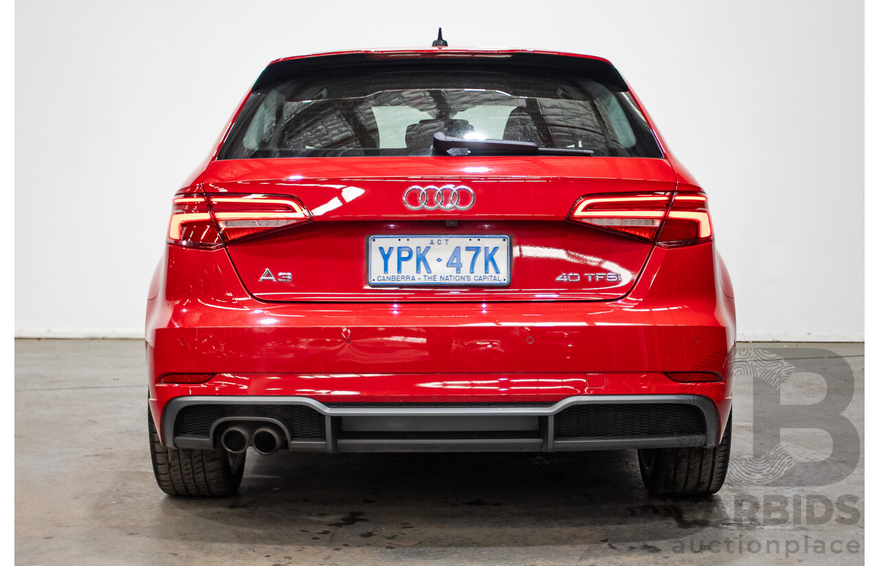 07/2020 Audi A3 40 TFSI S-Line Plus 8V MY20 4d Hatch Tango Red Metallic Turbo 2.0L