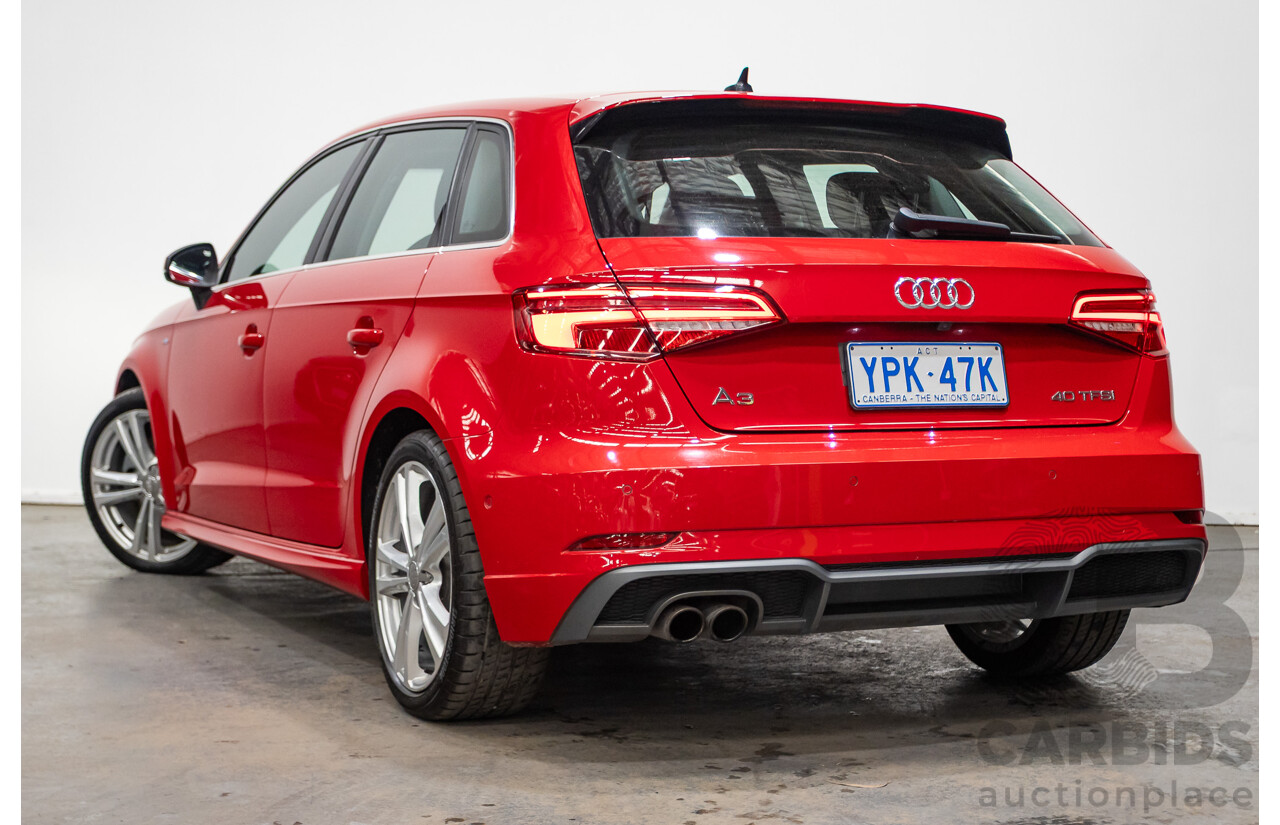 07/2020 Audi A3 40 TFSI S-Line Plus 8V MY20 4d Hatch Tango Red Metallic Turbo 2.0L