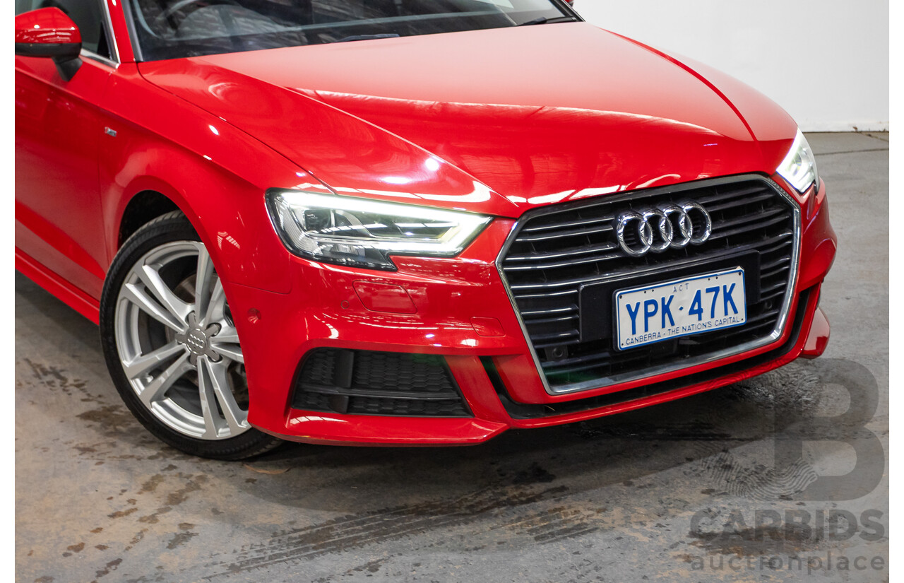 07/2020 Audi A3 40 TFSI S-Line Plus 8V MY20 4d Hatch Tango Red Metallic Turbo 2.0L
