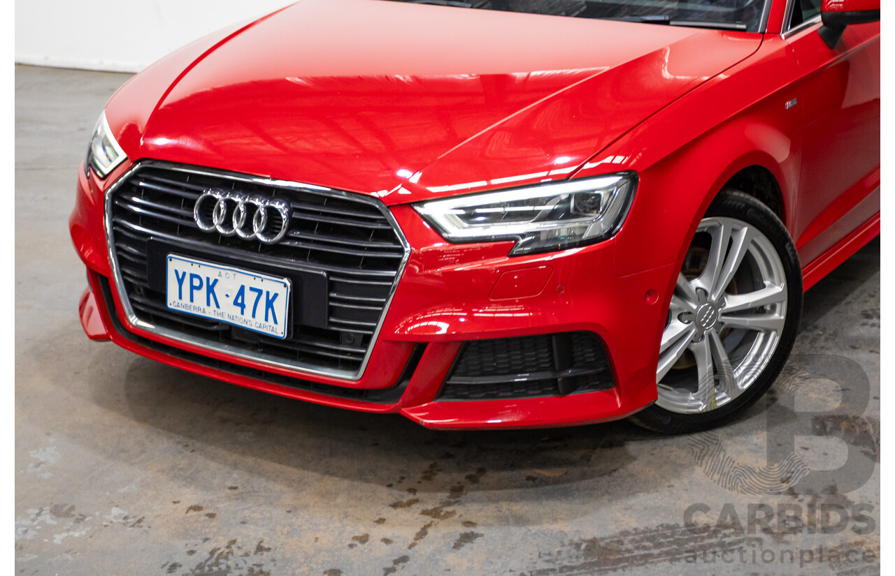 07/2020 Audi A3 40 TFSI S-Line Plus 8V MY20 4d Hatch Tango Red Metallic Turbo 2.0L