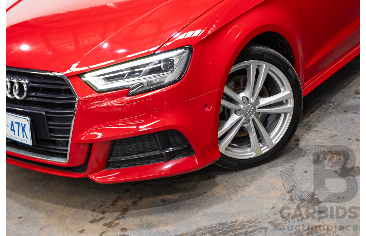 07/2020 Audi A3 40 TFSI S-Line Plus 8V MY20 4d Hatch Tango Red Metallic Turbo 2.0L