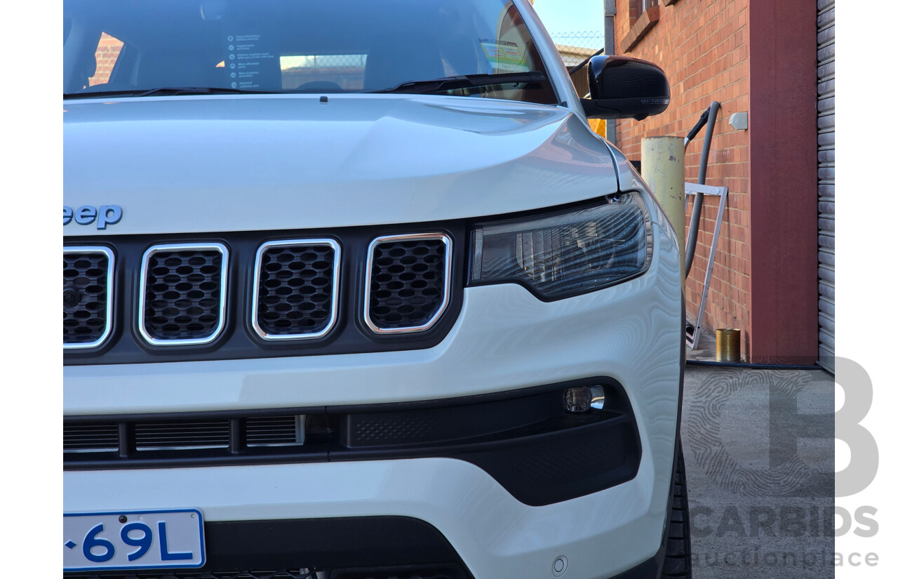 02/2024 Jeep Compass Limited 4xe (AWD) MY24 MV 4d Wagon Alpine White Turbo 1.3L - 44kw Plug In Hybrid