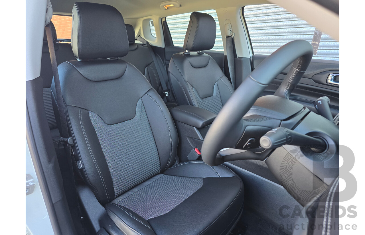 02/2024 Jeep Compass Limited 4xe (AWD) MY24 MV 4d Wagon Alpine White Turbo 1.3L - 44kw Plug In Hybrid