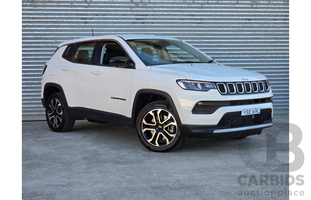 02/2024 Jeep Compass Limited 4xe (AWD) MY24 MV 4d Wagon Alpine White Turbo 1.3L - 44kw Plug In Hybrid