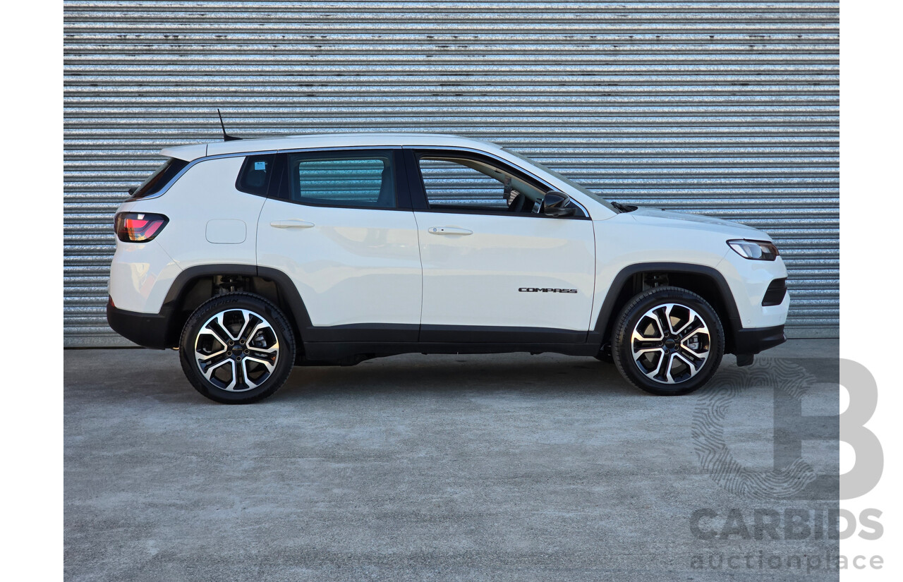 02/2024 Jeep Compass Limited 4xe (AWD) MY24 MV 4d Wagon Alpine White Turbo 1.3L - 44kw Plug In Hybrid