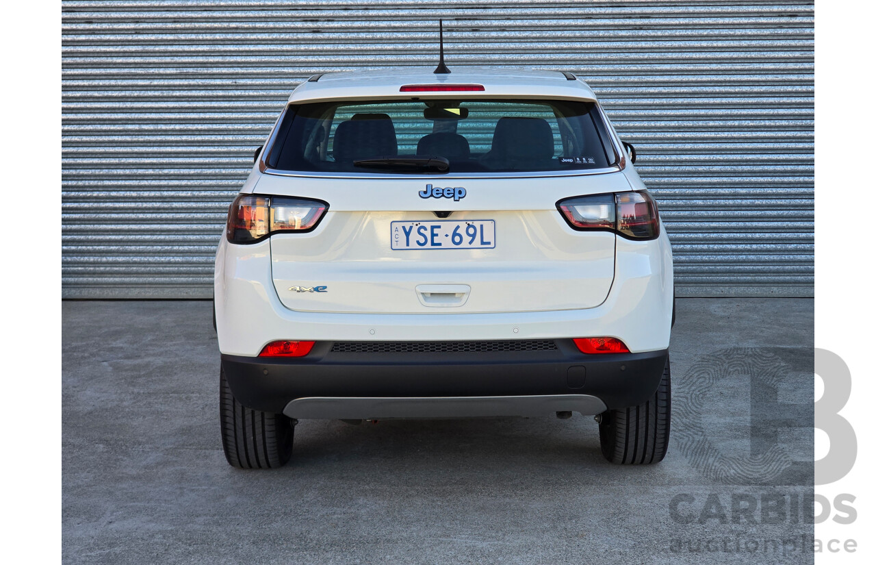 02/2024 Jeep Compass Limited 4xe (AWD) MY24 MV 4d Wagon Alpine White Turbo 1.3L - 44kw Plug In Hybrid