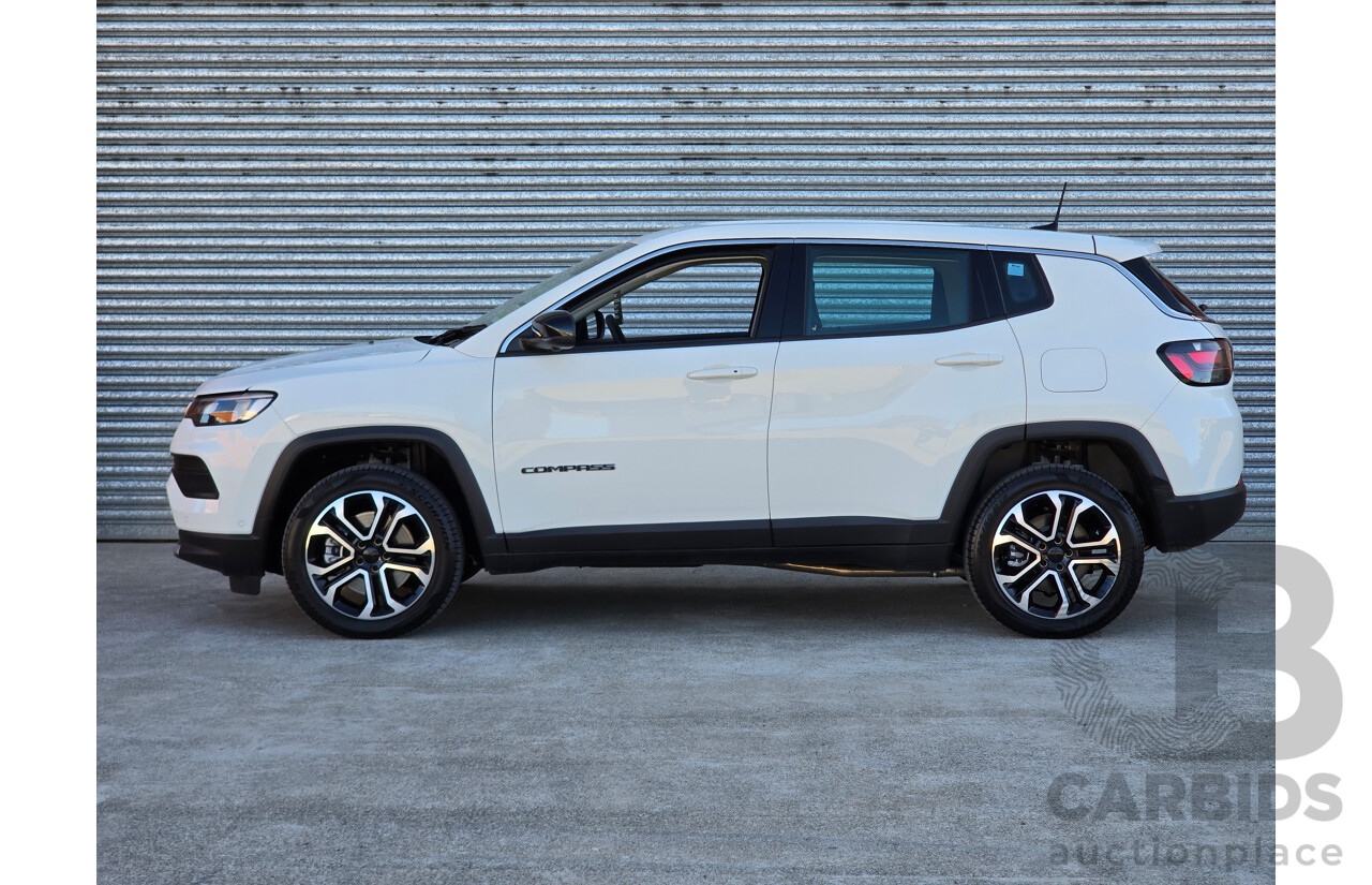 02/2024 Jeep Compass Limited 4xe (AWD) MY24 MV 4d Wagon Alpine White Turbo 1.3L - 44kw Plug In Hybrid