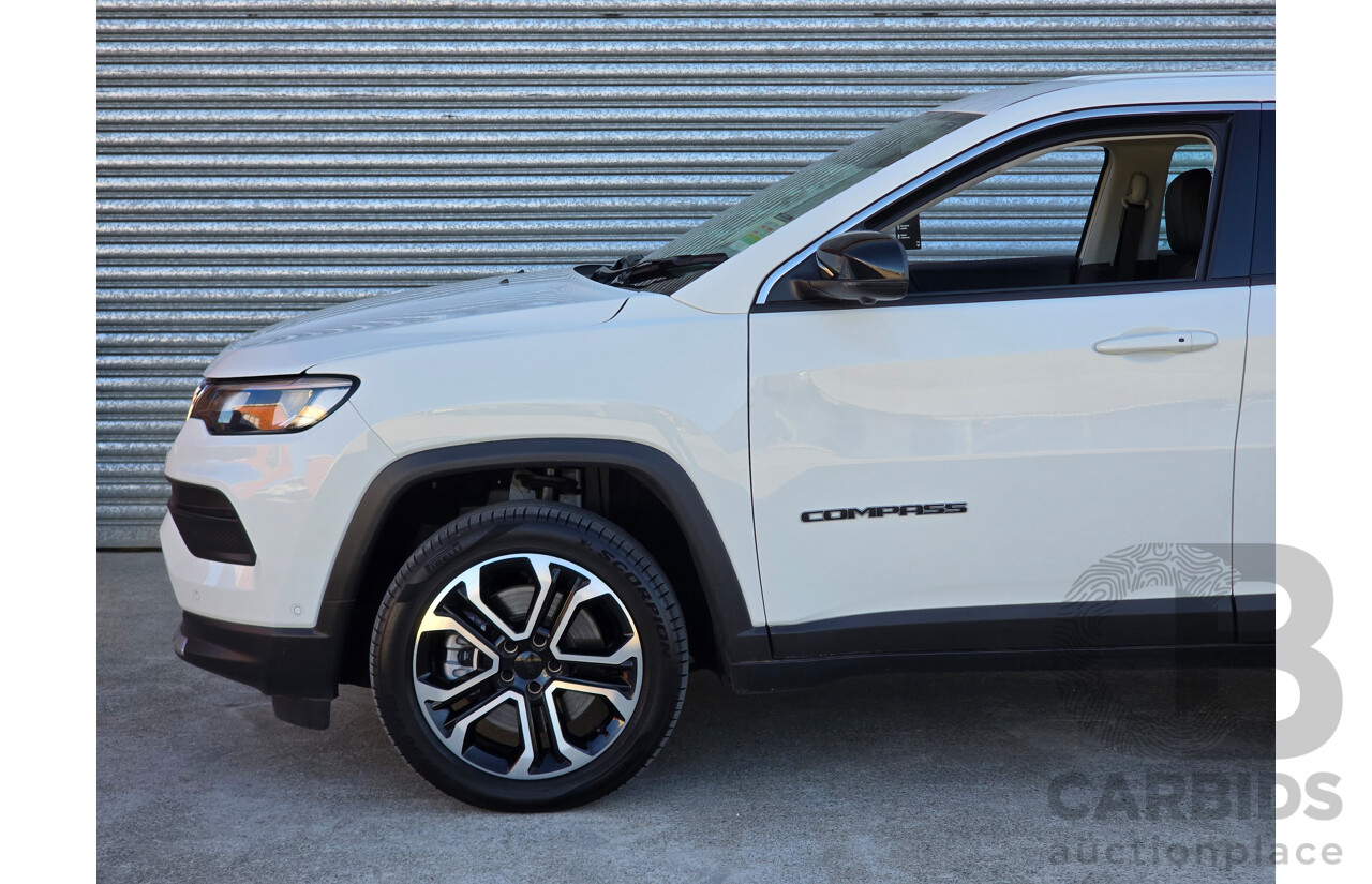 02/2024 Jeep Compass Limited 4xe (AWD) MY24 MV 4d Wagon Alpine White Turbo 1.3L - 44kw Plug In Hybrid