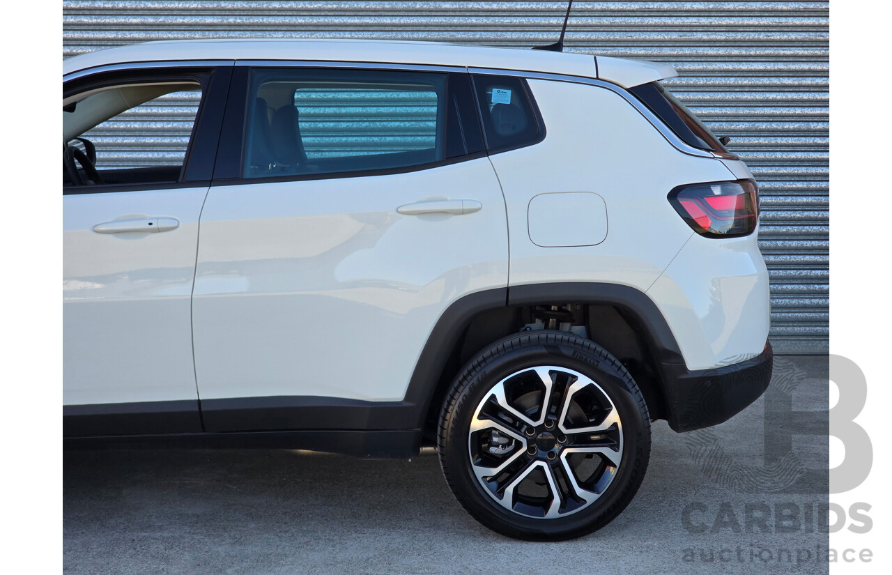 02/2024 Jeep Compass Limited 4xe (AWD) MY24 MV 4d Wagon Alpine White Turbo 1.3L - 44kw Plug In Hybrid