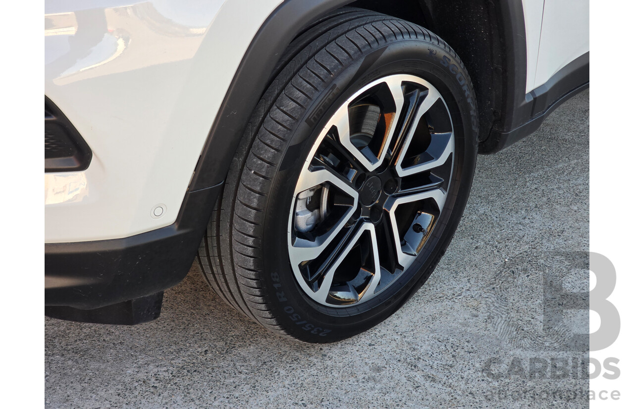 02/2024 Jeep Compass Limited 4xe (AWD) MY24 MV 4d Wagon Alpine White Turbo 1.3L - 44kw Plug In Hybrid