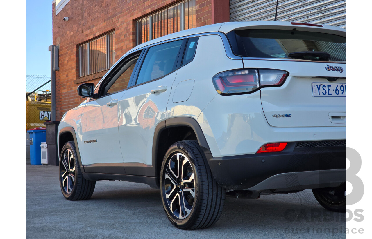 02/2024 Jeep Compass Limited 4xe (AWD) MY24 MV 4d Wagon Alpine White Turbo 1.3L - 44kw Plug In Hybrid