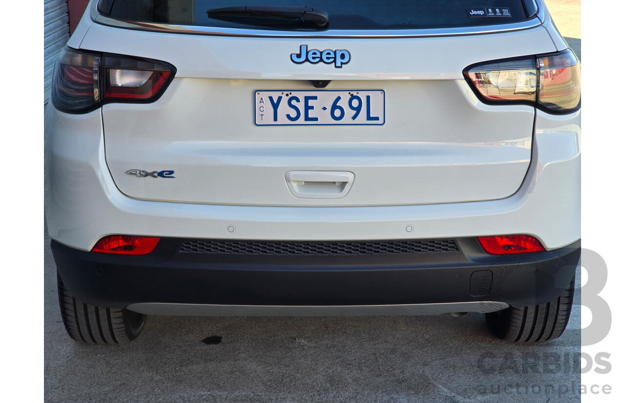 02/2024 Jeep Compass Limited 4xe (AWD) MY24 MV 4d Wagon Alpine White Turbo 1.3L - 44kw Plug In Hybrid