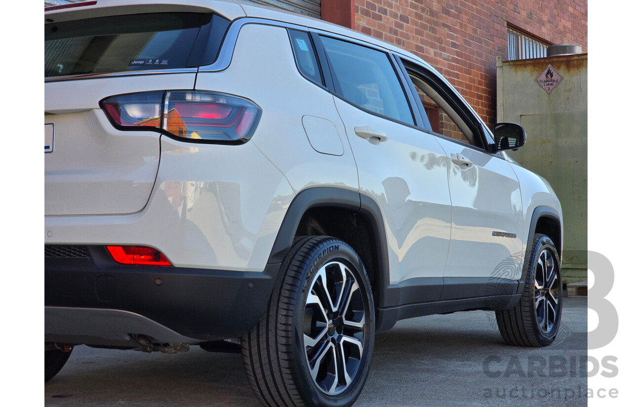02/2024 Jeep Compass Limited 4xe (AWD) MY24 MV 4d Wagon Alpine White Turbo 1.3L - 44kw Plug In Hybrid