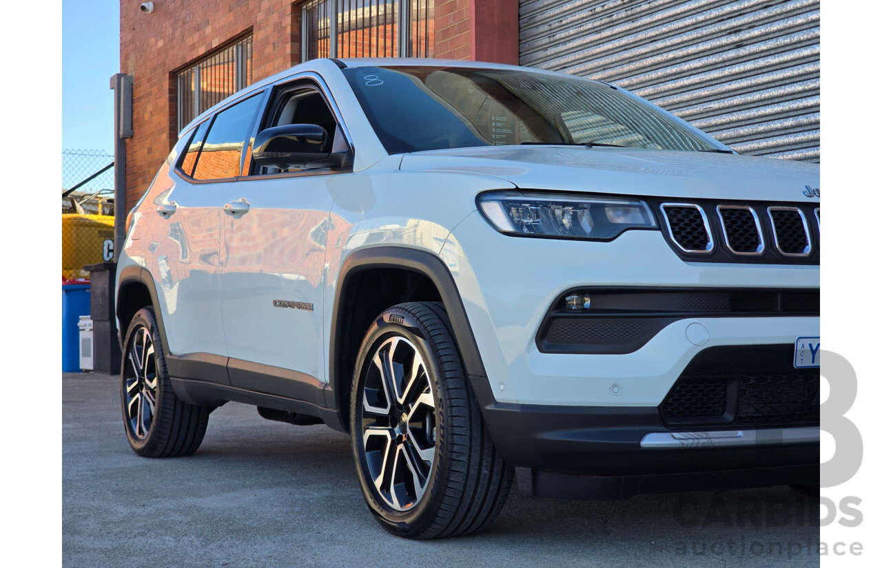 02/2024 Jeep Compass Limited 4xe (AWD) MY24 MV 4d Wagon Alpine White Turbo 1.3L - 44kw Plug In Hybrid