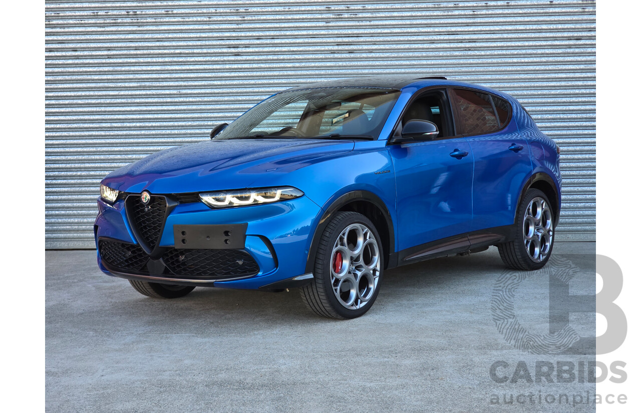 10/2023 Alfa Romeo Tonale Veloce Q4 PHEV (AWD) 4d Wagon Misano Blue Metallic Turbo 1.3L - 90kw Plug In Hybrid