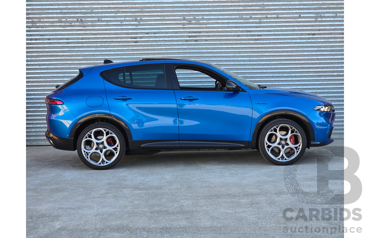 10/2023 Alfa Romeo Tonale Veloce Q4 PHEV (AWD) 4d Wagon Misano Blue Metallic Turbo 1.3L - 90kw Plug In Hybrid