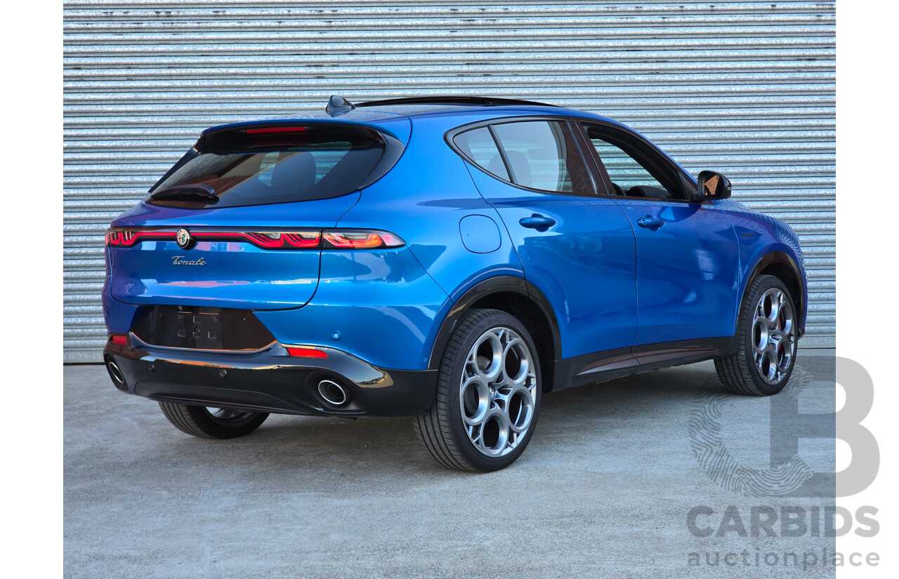 10/2023 Alfa Romeo Tonale Veloce Q4 PHEV (AWD) 4d Wagon Misano Blue Metallic Turbo 1.3L - 90kw Plug In Hybrid