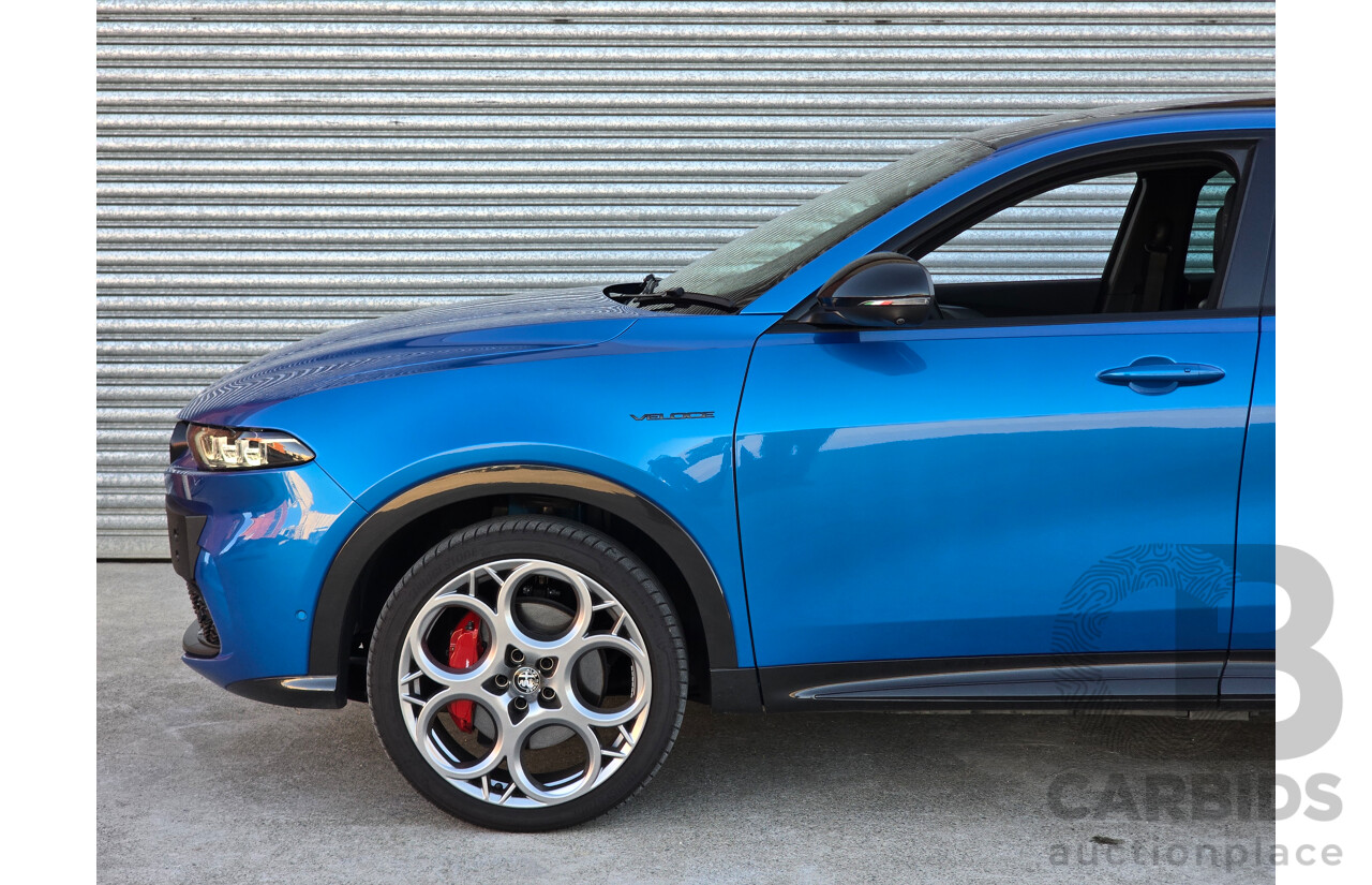 10/2023 Alfa Romeo Tonale Veloce Q4 PHEV (AWD) 4d Wagon Misano Blue Metallic Turbo 1.3L - 90kw Plug In Hybrid