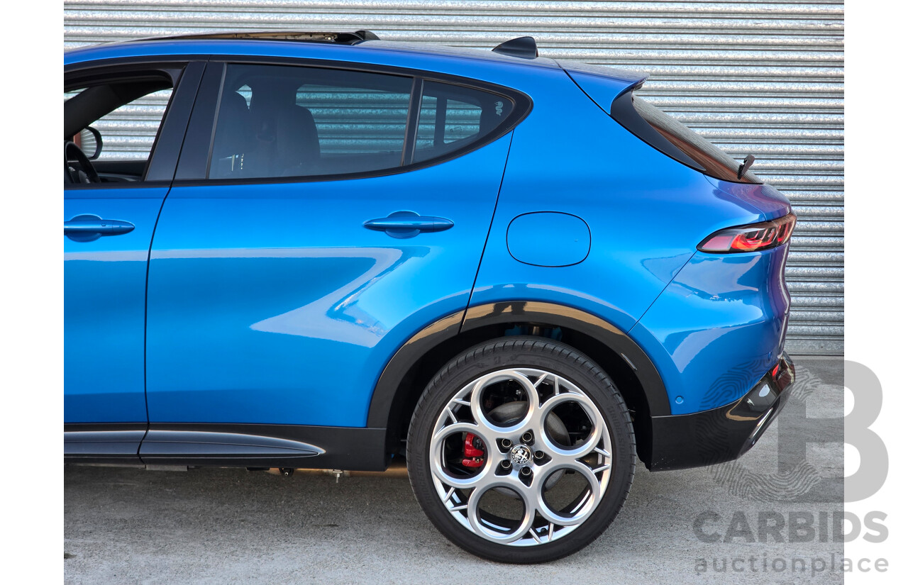 10/2023 Alfa Romeo Tonale Veloce Q4 PHEV (AWD) 4d Wagon Misano Blue Metallic Turbo 1.3L - 90kw Plug In Hybrid
