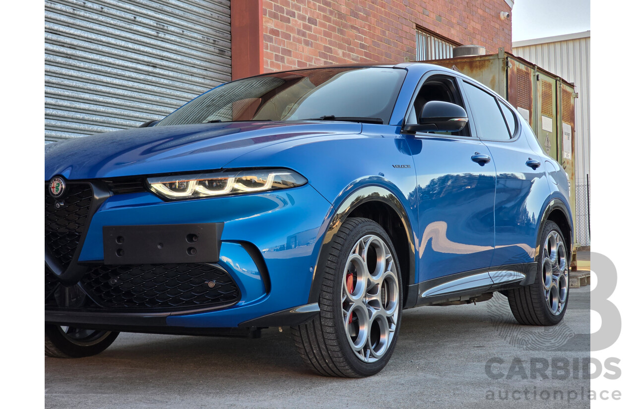10/2023 Alfa Romeo Tonale Veloce Q4 PHEV (AWD) 4d Wagon Misano Blue Metallic Turbo 1.3L - 90kw Plug In Hybrid