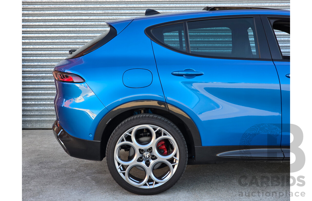10/2023 Alfa Romeo Tonale Veloce Q4 PHEV (AWD) 4d Wagon Misano Blue Metallic Turbo 1.3L - 90kw Plug In Hybrid
