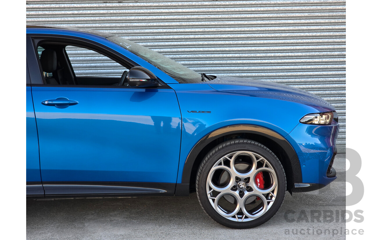 10/2023 Alfa Romeo Tonale Veloce Q4 PHEV (AWD) 4d Wagon Misano Blue Metallic Turbo 1.3L - 90kw Plug In Hybrid