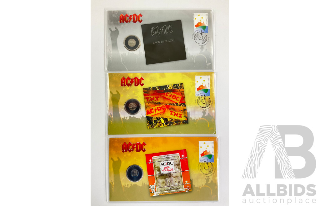 Three Australian AC/DC PNCs Including Back in Black, High Voltage and TNT