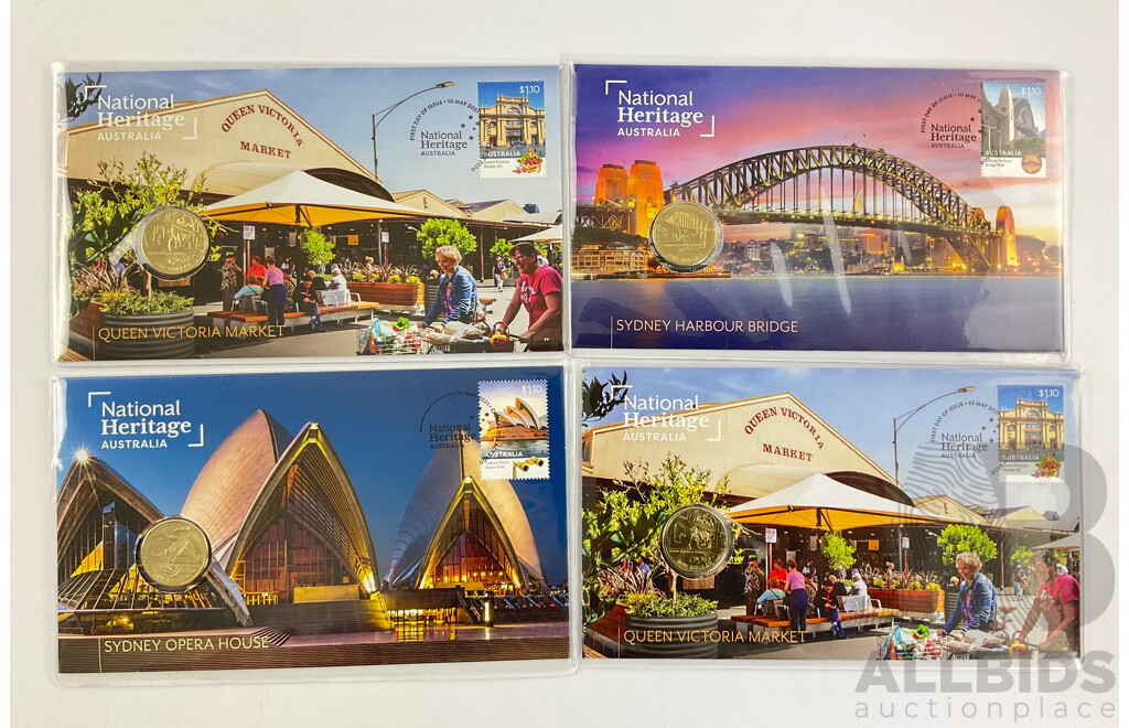 Four Australian National Heritage PNCs Including Opera House, Harbour Bridge, Queen Victoria Market(2)