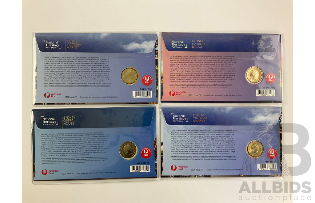 Four Australian National Heritage PNCs Including Opera House, Harbour Bridge, Queen Victoria Market(2)